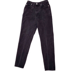 90s Jeanjer Black Jeans Womens 9 / 10 Distressed High Rise Tapered Mom Denim 80s